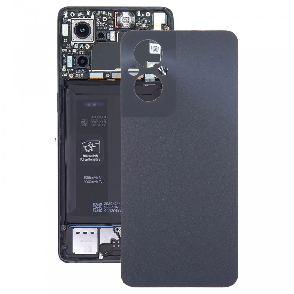 OPPO Reno8 Z 5G オリジナルバッテリーバックカバー(ブラック)用